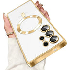 Clear MagSafe Case with Plated Edges for Samsung Galaxy S26, S25 & S24 Series