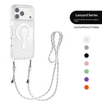 Crossbody lanyard magnetic clear iPhone case, view 10
