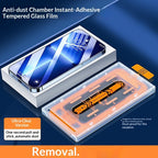 Dust-free install tempered glass screen protector for iPhone 18 Pro, view 7