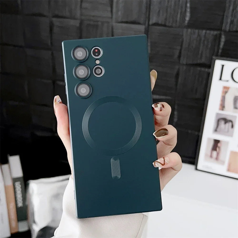 Slim Matte Magnetic Case for Samsung Galaxy S26, S25 & S24 Series - MagSafe Compatible