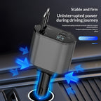 120W 4-in-1 retractable car charger, view 5