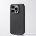 Leather MagSafe case with metal lens guard for iPhone 16