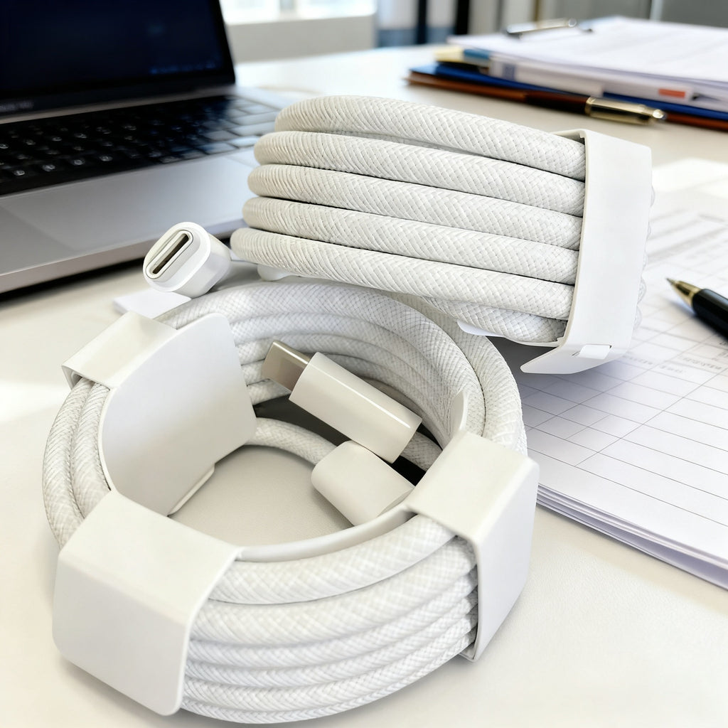 240W USB-C to USB-C braided charging cable, view 2