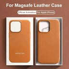 Premium leather MagSafe case for iPhone