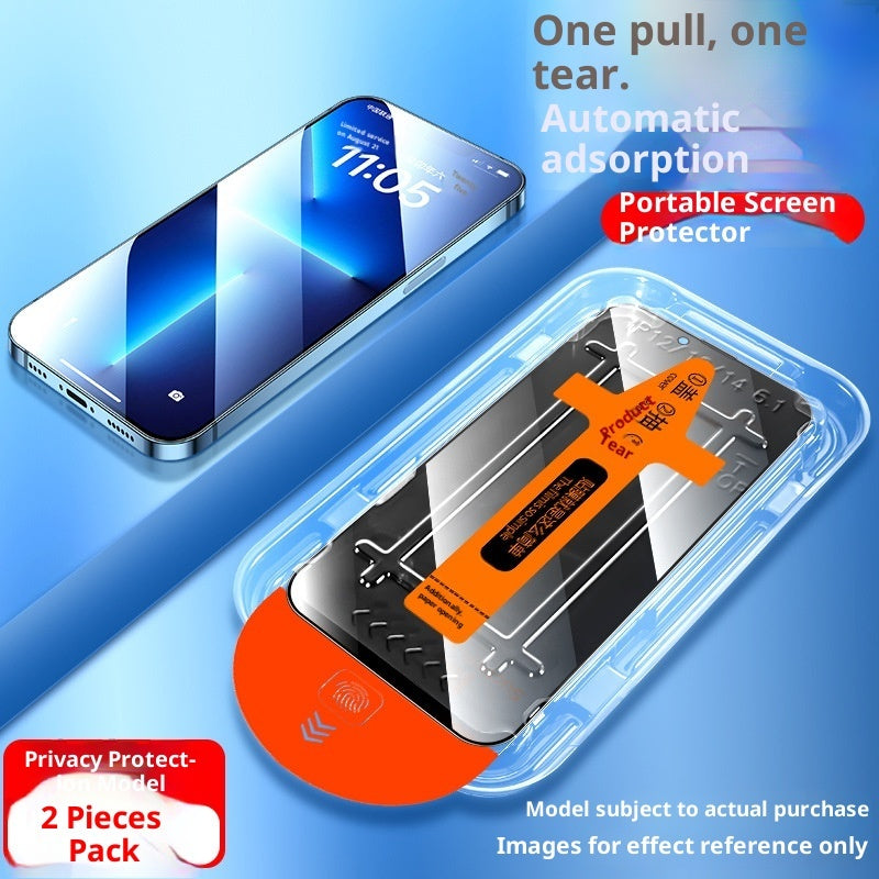 Dust-free tempered glass screen protector with auto-align kit for iPhone, view 6