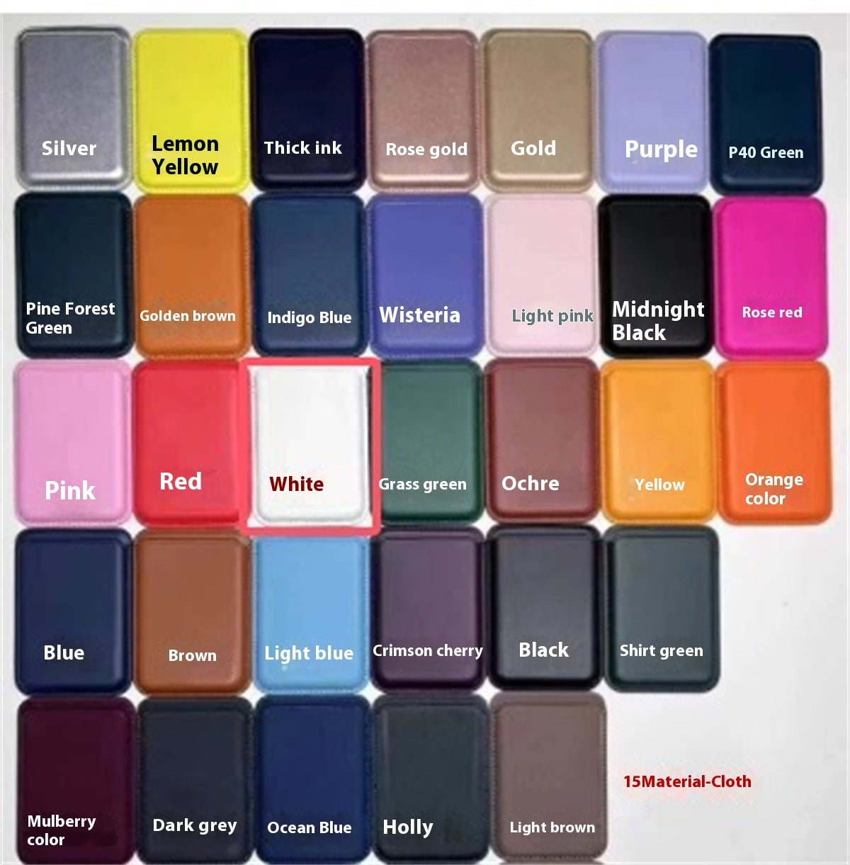 Magnetic leather card wallet for iPhone, view 26