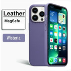 Premium Leather MagSafe Case for iPhone 16, 17 & 18 Pro Series - Magnetic Shockproof Cover
