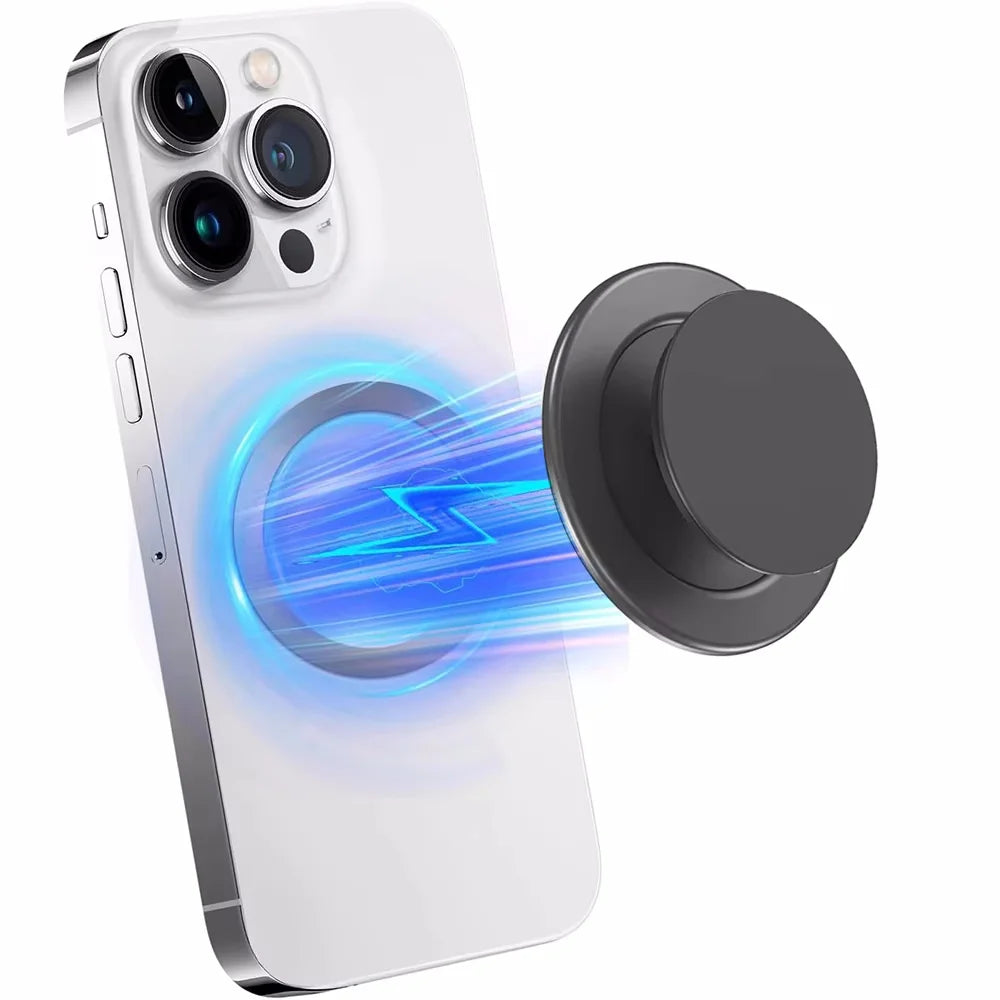 Magnetic expanding phone grip and stand, view 8