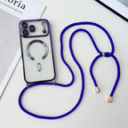 Clear MagSafe case with crossbody lanyard for iPhone, view 3