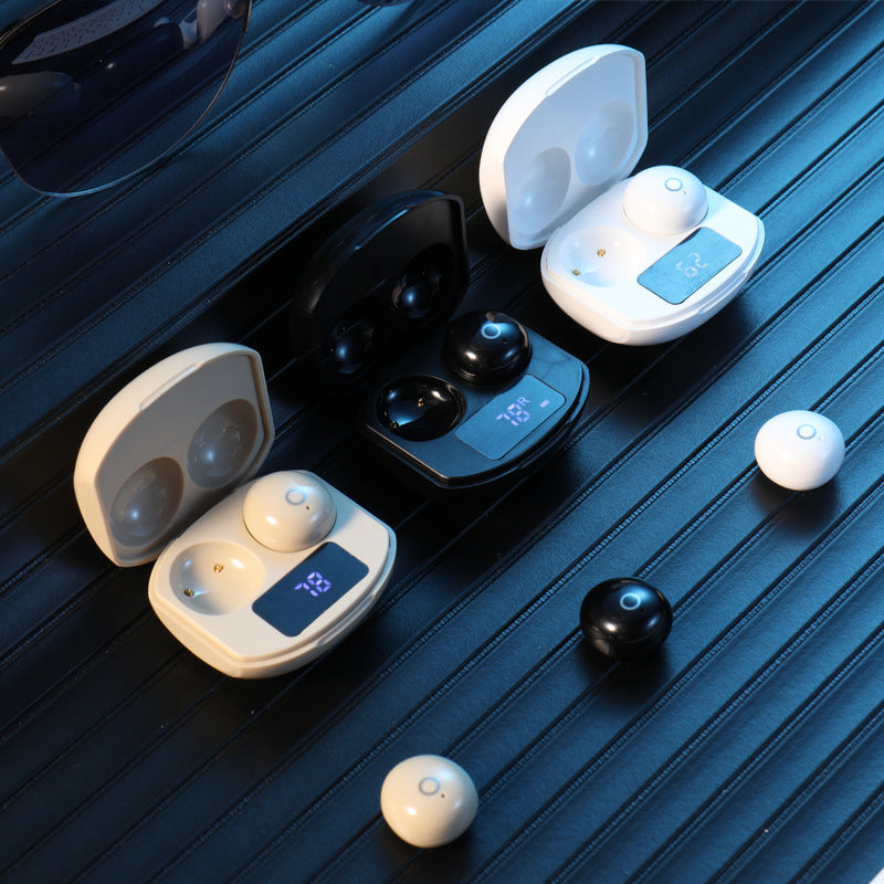 Wireless Bluetooth earbuds with charging case, view 3