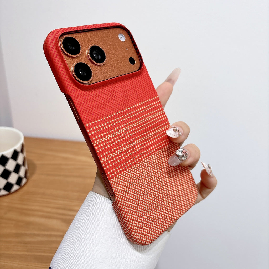 Carbon fiber texture magnetic iPhone case