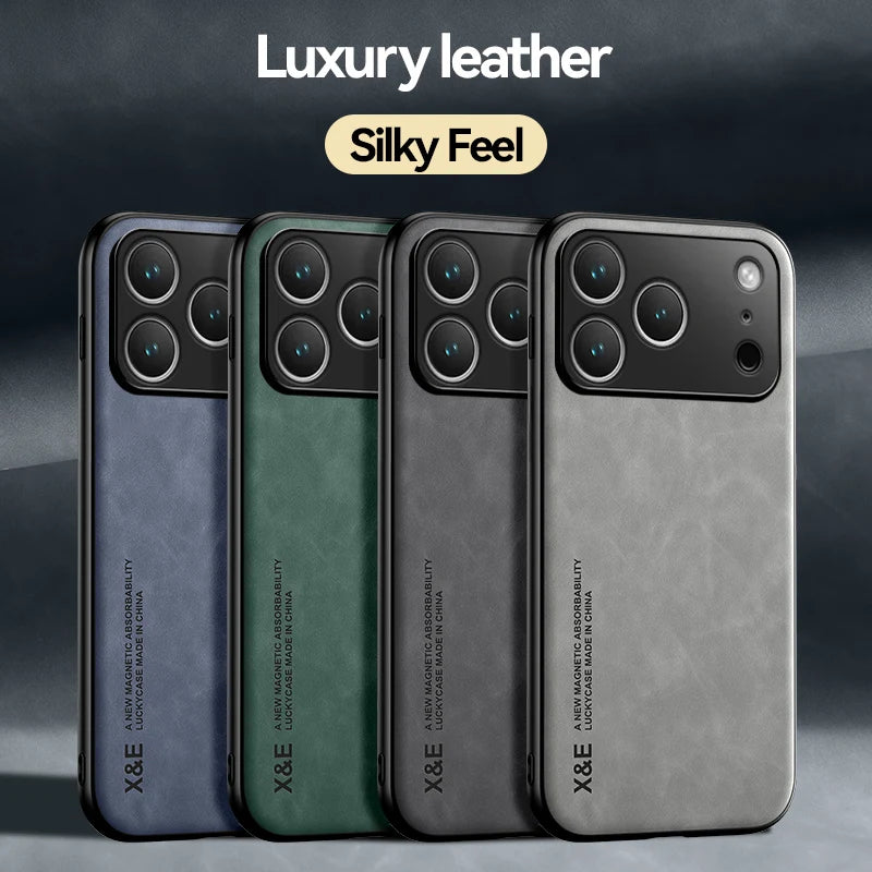 Slim vegan leather MagSafe case for iPhone, view 6