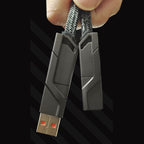 4-in-1 braided fast charging cable with USB-C and Lightning tips