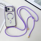 Clear MagSafe case with crossbody lanyard for iPhone, view 12