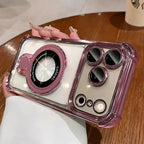Clear MagSafe Case with Plated Edges for iPhone 17, 17 Air, 17 Pro & 17 Pro Max