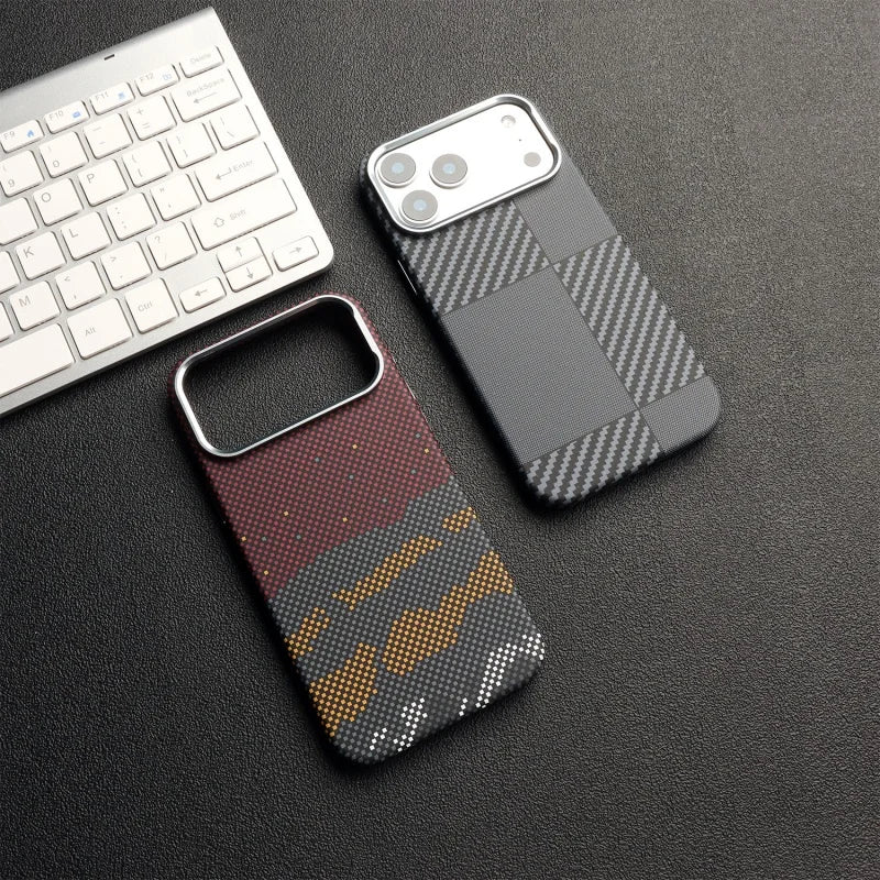 Carbon Fiber Texture MagSafe Case for iPhone 17, 17 Air, 17 Pro & 17 Pro Max