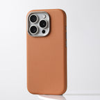 Leather MagSafe case with metal lens guard for iPhone 16, view 3
