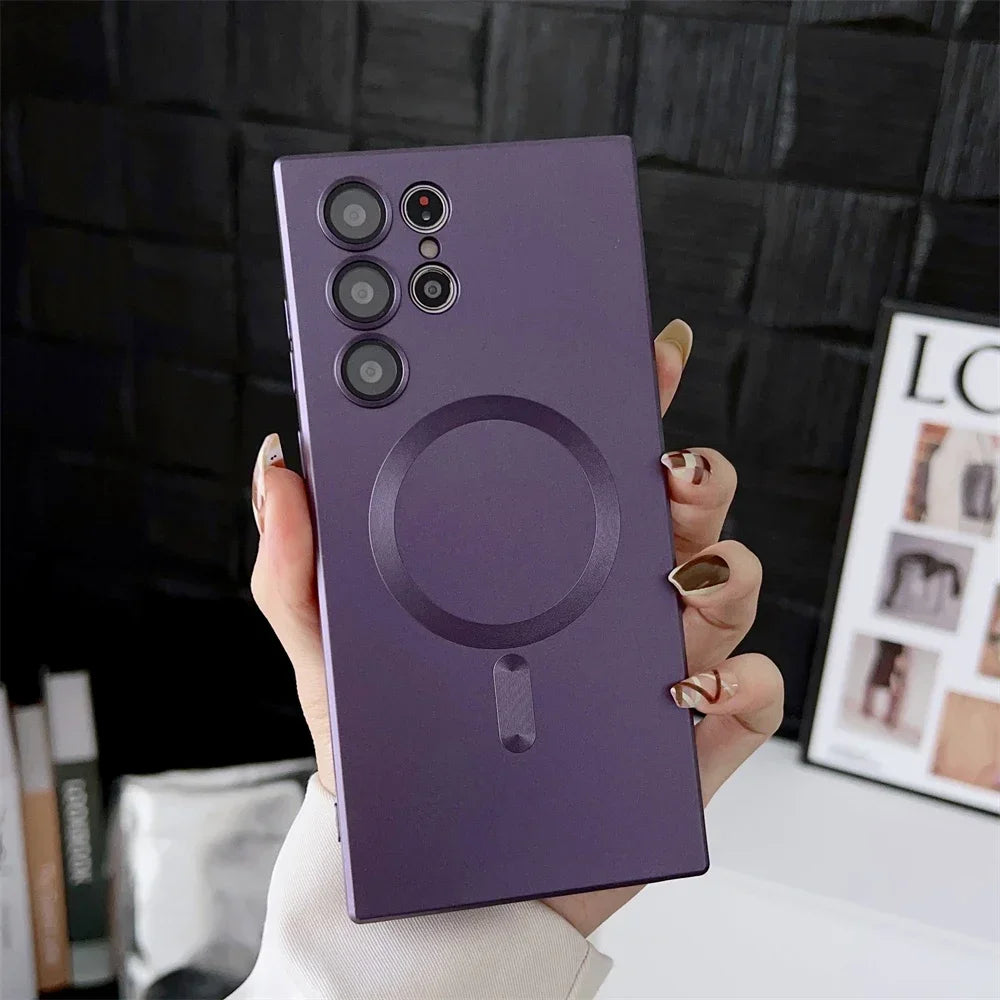 Slim Matte Magnetic Case for Samsung Galaxy S26, S25 & S24 Series - MagSafe Compatible