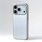 Striped Plated MagSafe Case for iPhone 17 Series - Travel-Inspired Design