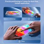 Dust-free install tempered glass screen protector for iPhone 18 Pro, view 6