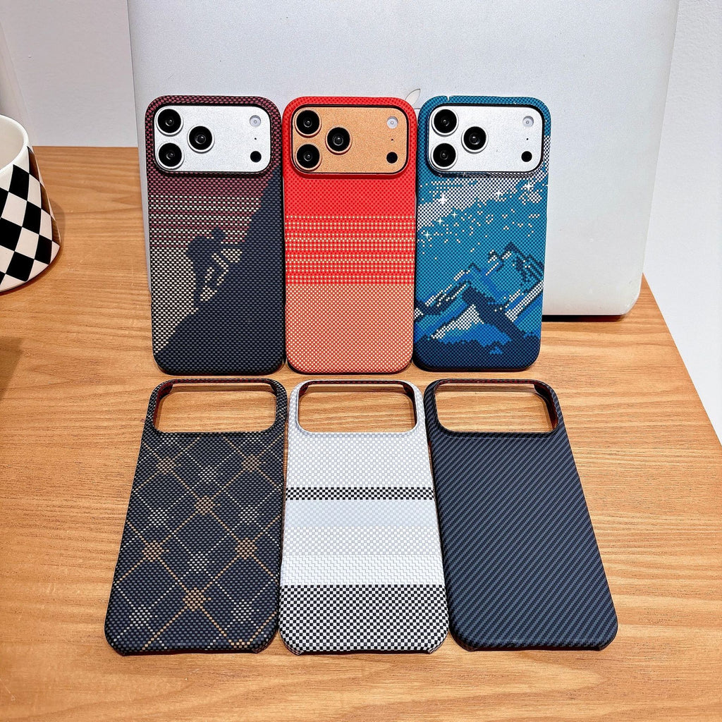 Carbon fiber texture magnetic iPhone case, view 4