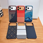 Carbon fiber texture magnetic iPhone case, view 4