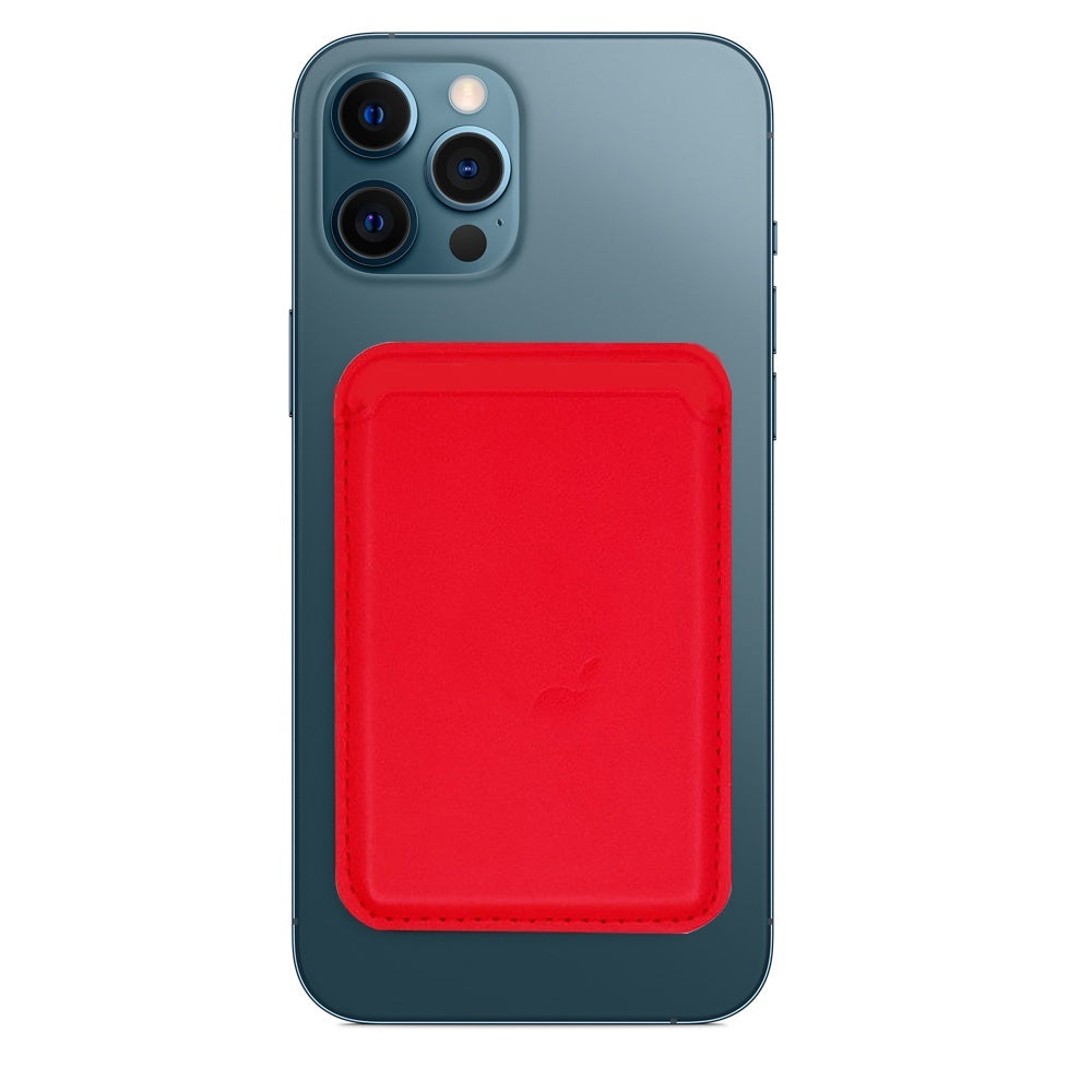 Magnetic leather card wallet for iPhone, view 3