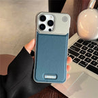 Vegan leather MagSafe case with metal camera frame for iPhone, view 6