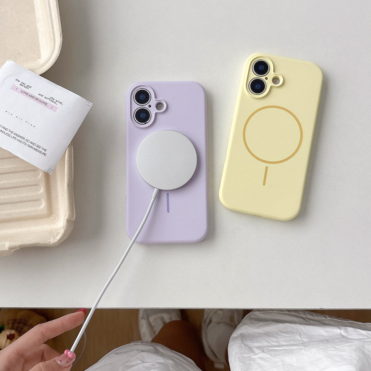 Magnetic liquid silicone case for iPhone 17, view 7
