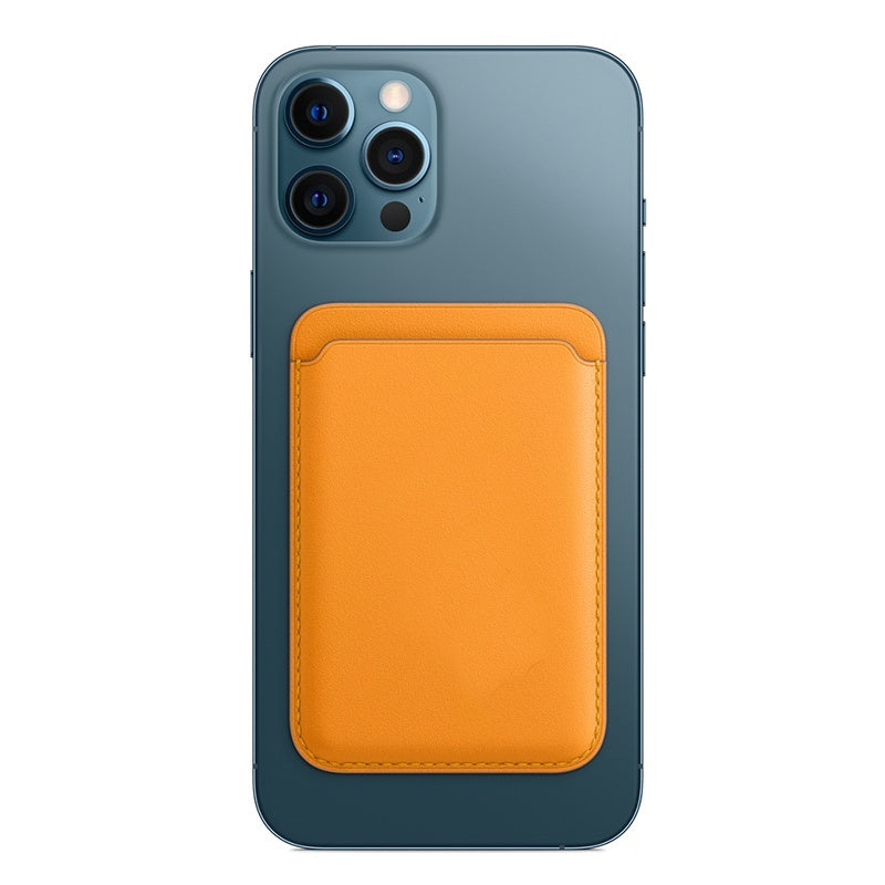 Magnetic leather card wallet for iPhone, view 5