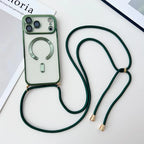 Clear MagSafe case with crossbody lanyard for iPhone, view 9