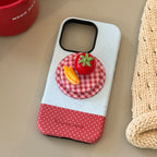 3D fruit dessert magnetic iPhone case with grip stand, view 2
