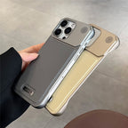 Vegan leather MagSafe case with metal camera frame for iPhone, view 9