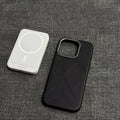 Vintage leather magnetic iPhone case, view 10
