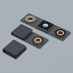 3-in-1 foldable magnetic charging station for iPhone, Apple Watch and AirPods, view 2