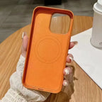 Premium leather MagSafe case for iPhone, view 5
