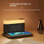 3-in-1 wireless charger with night light and alarm clock, view 2