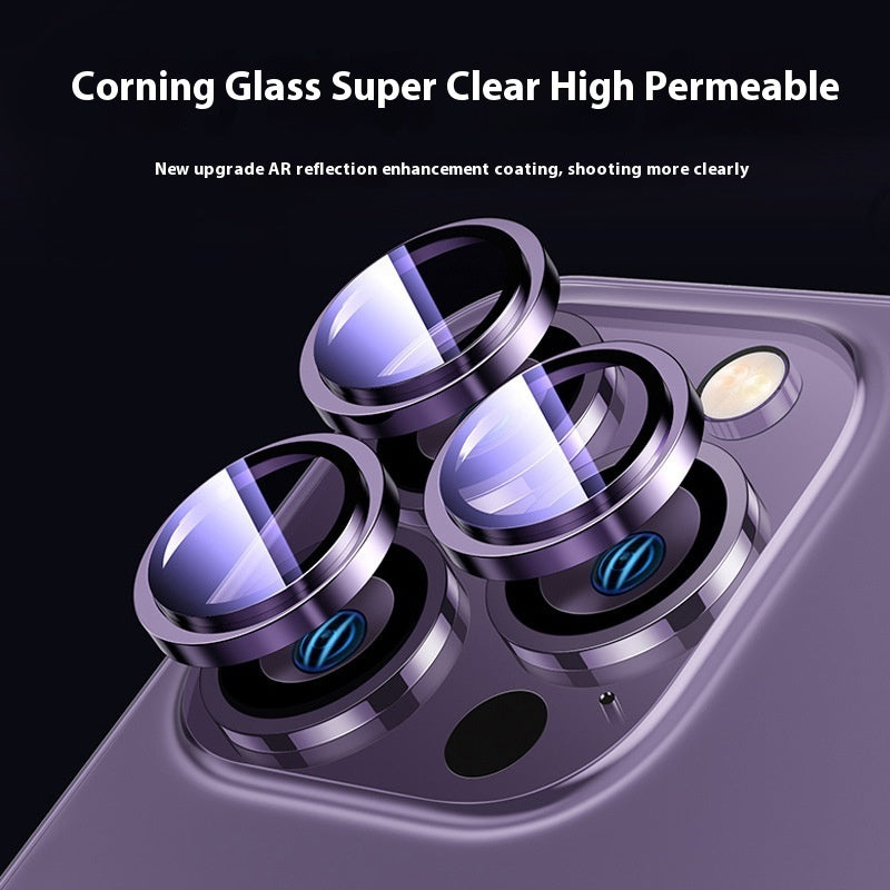 Metal ring camera lens protector for iPhone 15 and 16