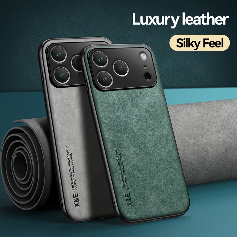 Slim vegan leather MagSafe case for iPhone, view 7