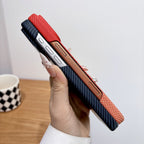 Carbon fiber texture magnetic iPhone case, view 5
