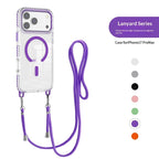 Crossbody lanyard magnetic clear iPhone case, view 3