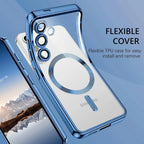 Clear MagSafe case with plated edges for Samsung Galaxy, view 11