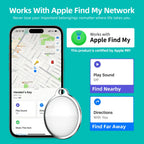 Smart item tracker tag for iPhone, works with Apple Find My, view 11