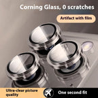 Metal ring camera lens protector for iPhone 15 and 16, view 3