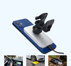Magnetic wireless charging car phone mount, view 4