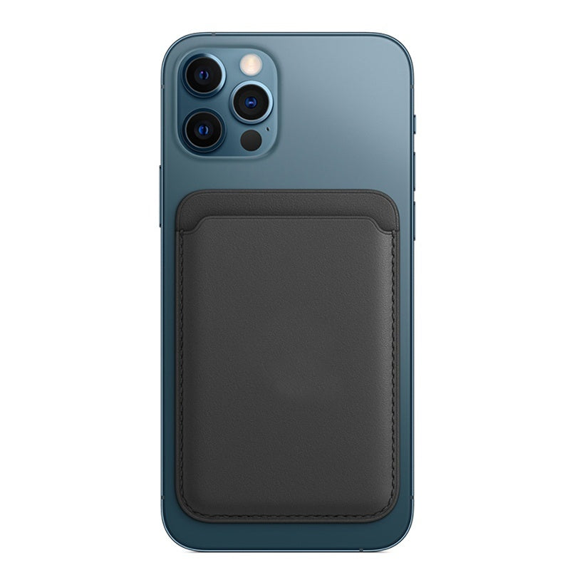 Magnetic leather card wallet for iPhone, view 10