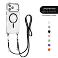 Crossbody lanyard magnetic clear iPhone case, view 6
