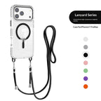 Crossbody lanyard magnetic clear iPhone case, view 6