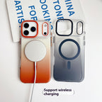 Aurora gradient frosted magnetic iPhone case