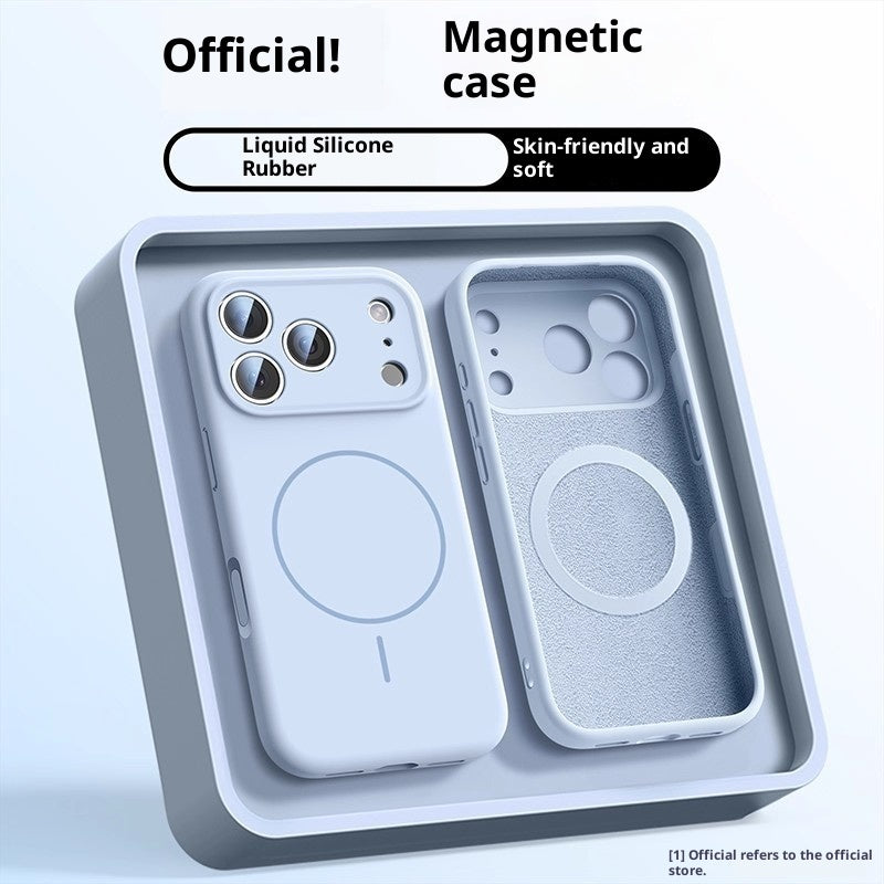 Magnetic liquid silicone case for iPhone 17, view 17